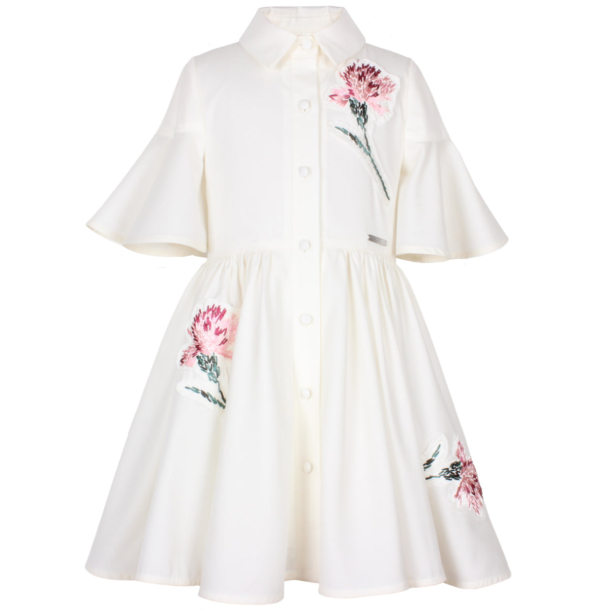 JESSIE AND JAMES FLOWER EMBROIDERED LITTLE SISTER DRESS