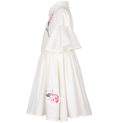 JESSIE AND JAMES FLOWER EMBROIDERED LITTLE SISTER DRESS