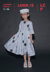 LITTLE CREATIVE FACTORY CORAL REEF FLOWER PRINT APRON DRESS