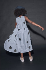 LITTLE CREATIVE FACTORY CORAL REEF FLOWER PRINT APRON DRESS