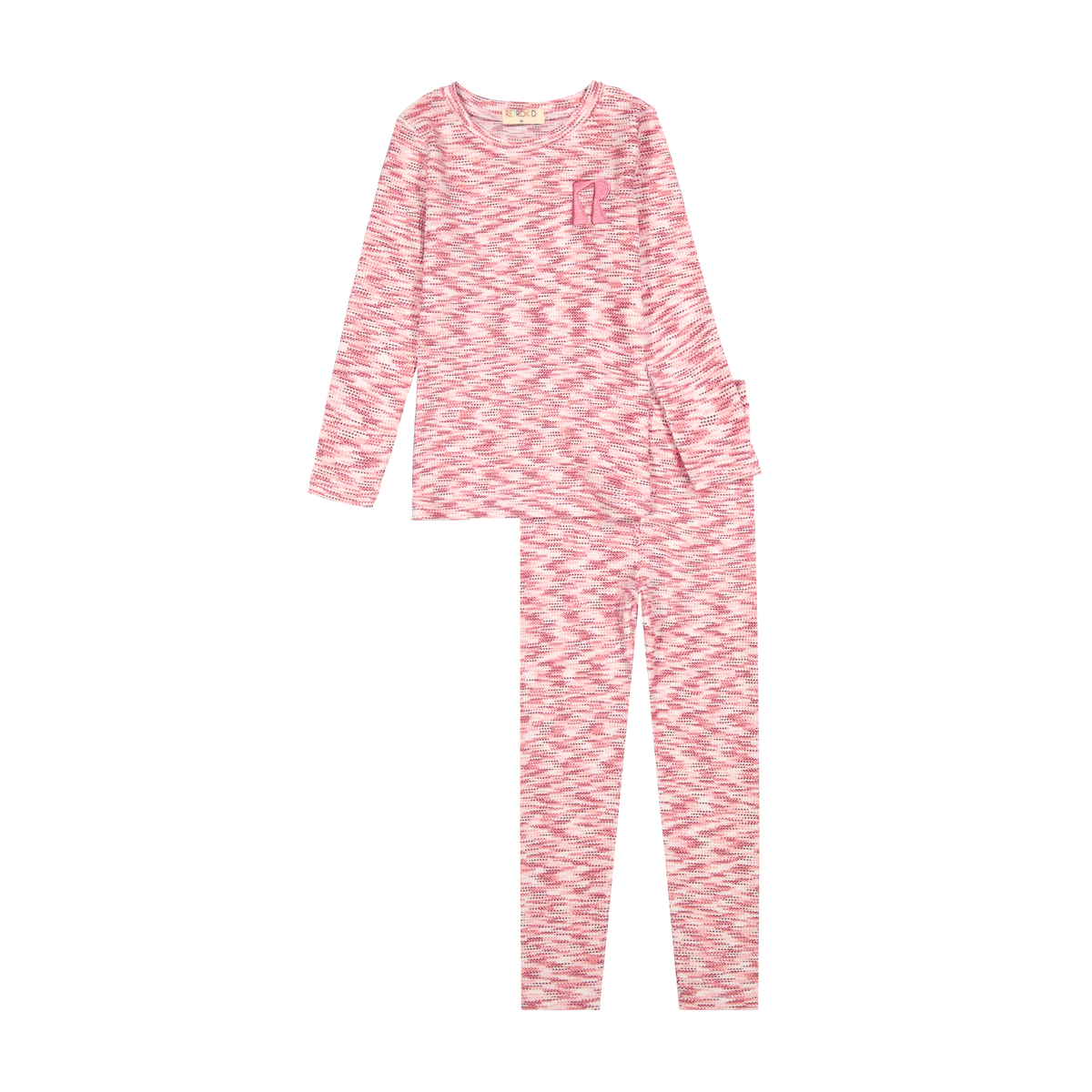 RETRO KID 2PC LOGO DETAIL PAJAMAS