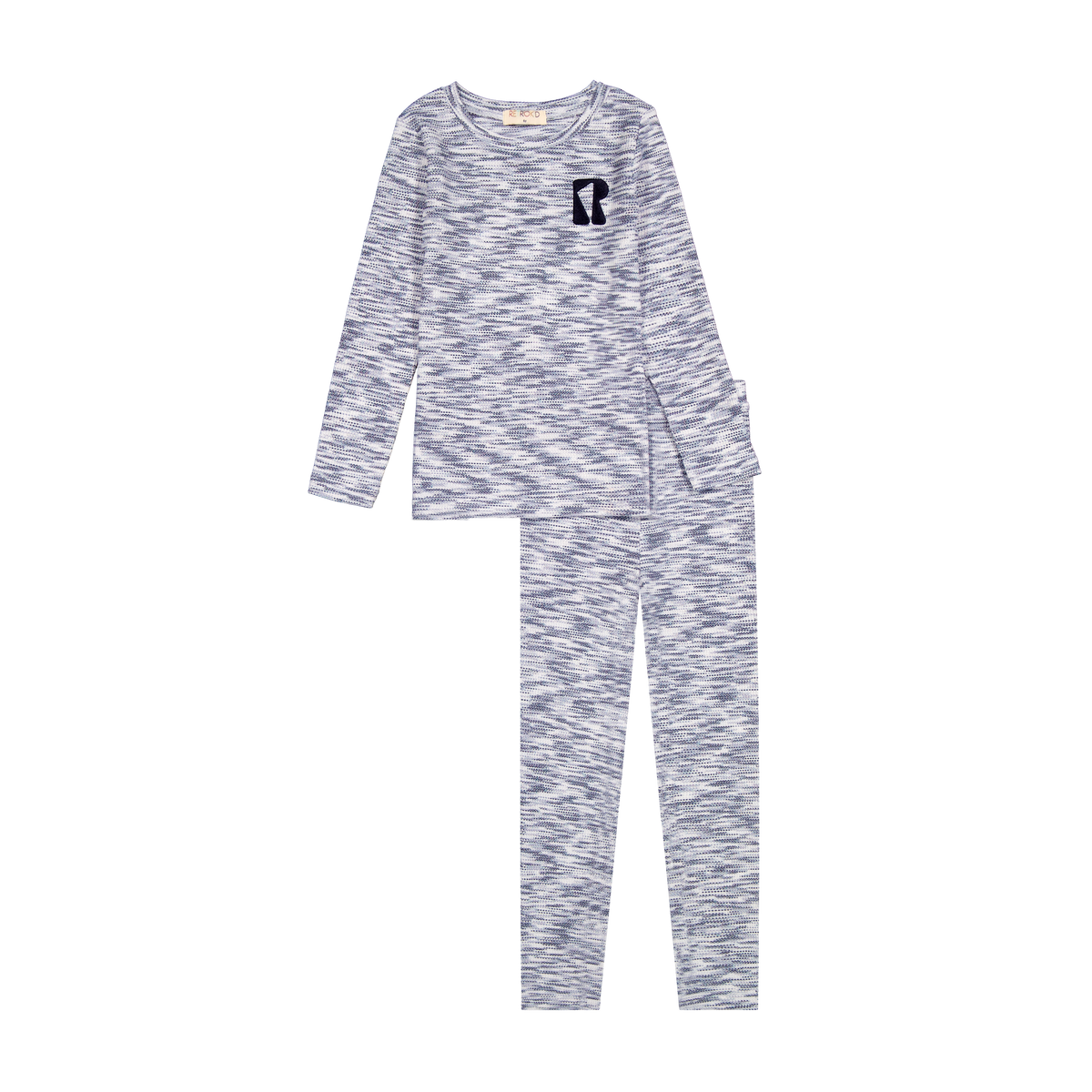 RETRO KID 2PC LOGO DETAIL PAJAMAS