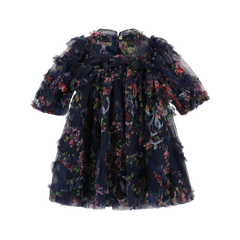 ANGELS FACE LUELLA FLORAL AND RUFFLE DETAIL TULLE DRESS