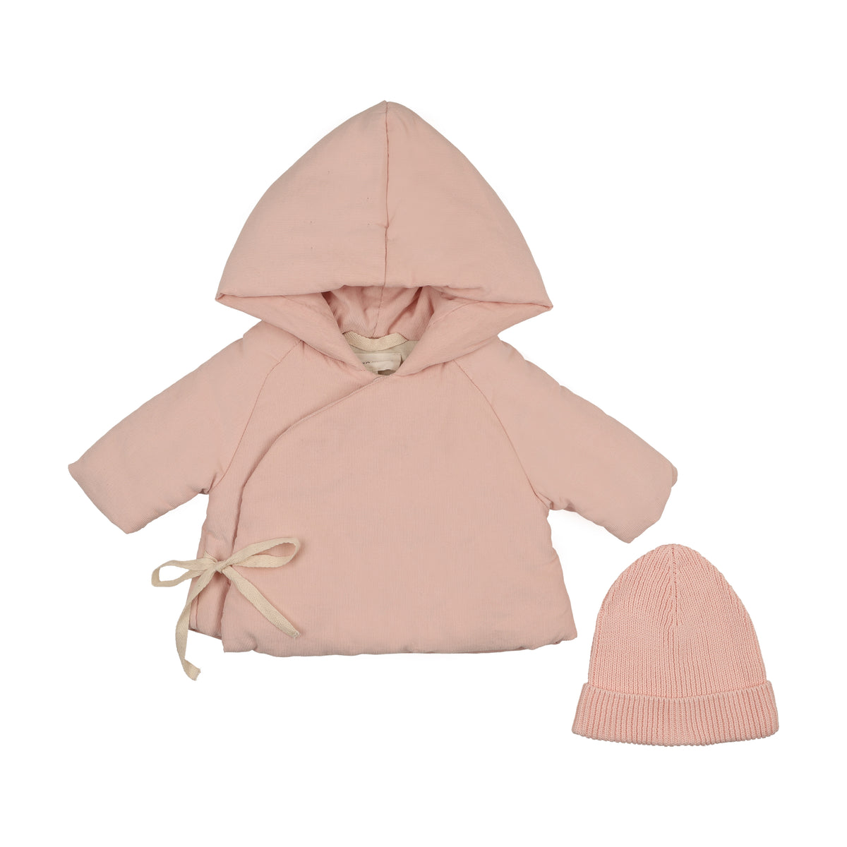 MEMA KNITS 2PC CORDUROY JACKET+BEANIE