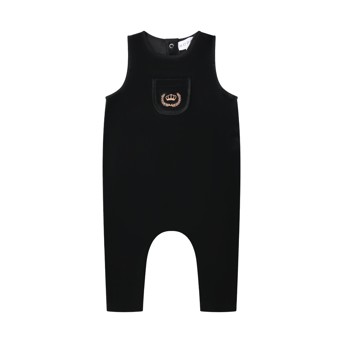 BOPOP GOLD EMBROIDERED CROWN OVERALL