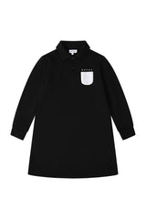 BOPOP LONG SLEEVE REFLECTOR POCKET DRESS
