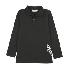 BOPOP POLO WITH EMBLEM LONG SLEEVE