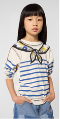 MARC JACOBS LONG SLEEVE STRIPED SAILOR GRAPHIC TEE