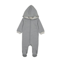 MEMA KNITS HOODED SNAP FRONT FOOTIE