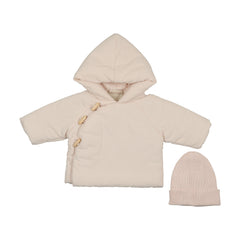 MEMA KNITS 2PC CORDUROY JACKET WITH KNITTED BEANIE