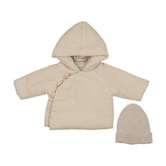 MEMA KNITS 2PC CORDUROY JACKET  WITH KNITTED BEANIE