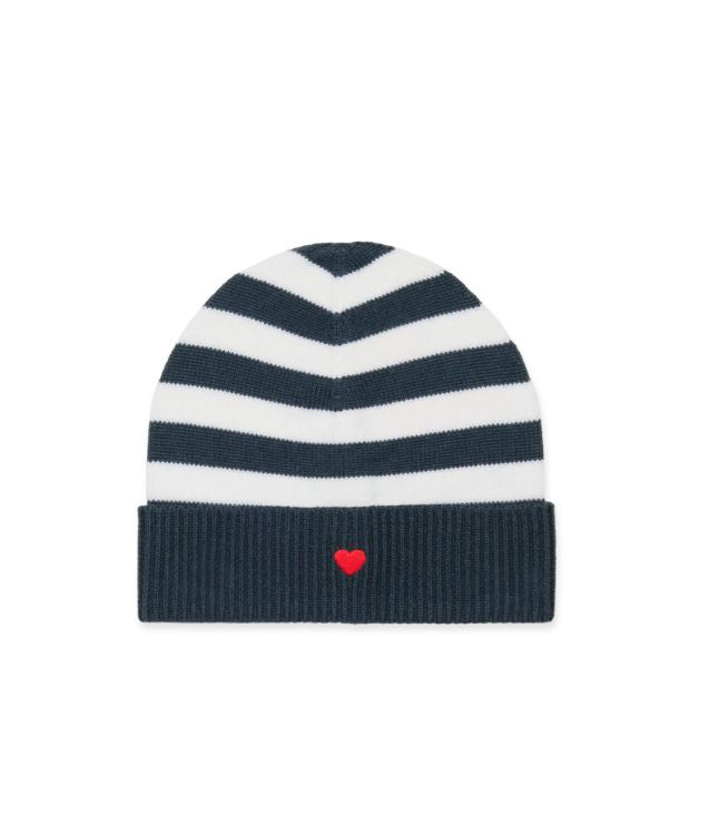 MAX & CO KNIT STRIPE "<3 HAT