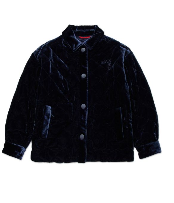 MAX & CO VELVET BUTTON DOWN JACKET
