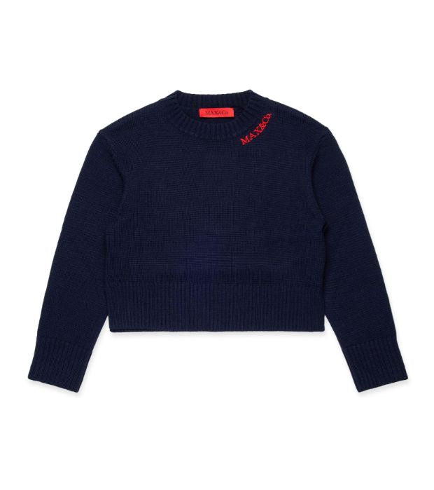 MAX & CO KNIT PULLOVER MAX & CO LOGO SWEATER