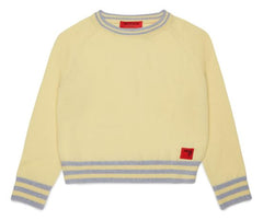 MAX & CO KNIT SWEATER WITH STRIPES AROUND THE EDGES