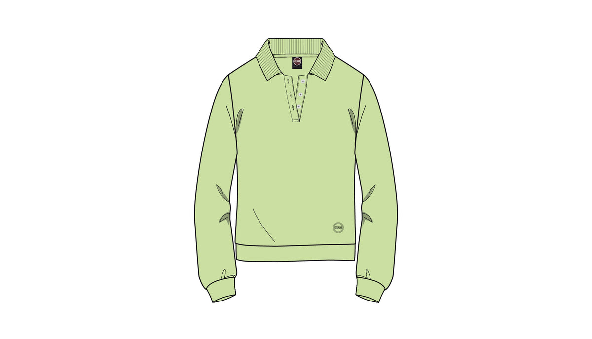 COLMAR LONG SLEEVE POLO WITH LUREX DETAILS