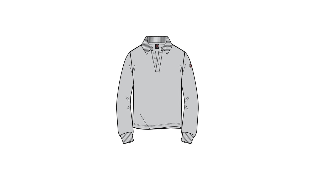 COLMAR LONG SLEEVE PIQUET POLO WITH CONTRAST COLLAR