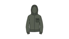COLMAR HOODED FULL ZIP WITH NYLON INSERT