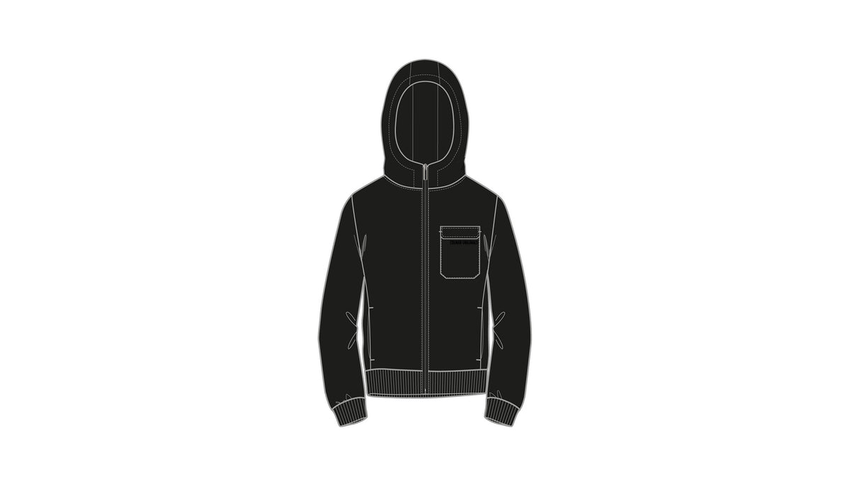 COLMAR HOODED FULL ZIP WITH NYLON INSERT