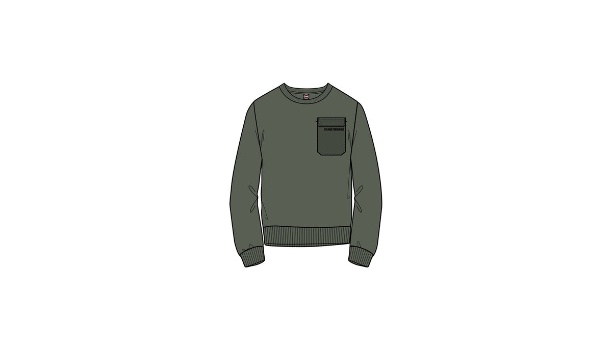 COLMAR CREW NECK SWEATER WITH NYLON INSERT