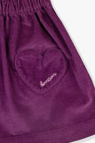 BONTON CORDUROY HEART POCKET SKIRT