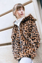BONTON REVERSIBLE CHEETA PRINT JACKET
