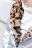 BONTON REVERSIBLE CHEETA PRINT JACKET