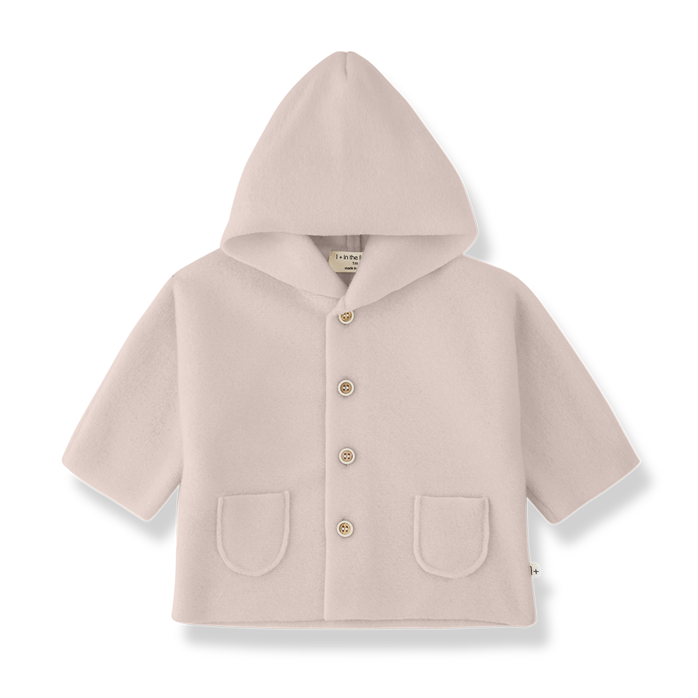 1+ IN THE FAMILY 3PC HOODED JACKET, BEANIE AND MITTENS