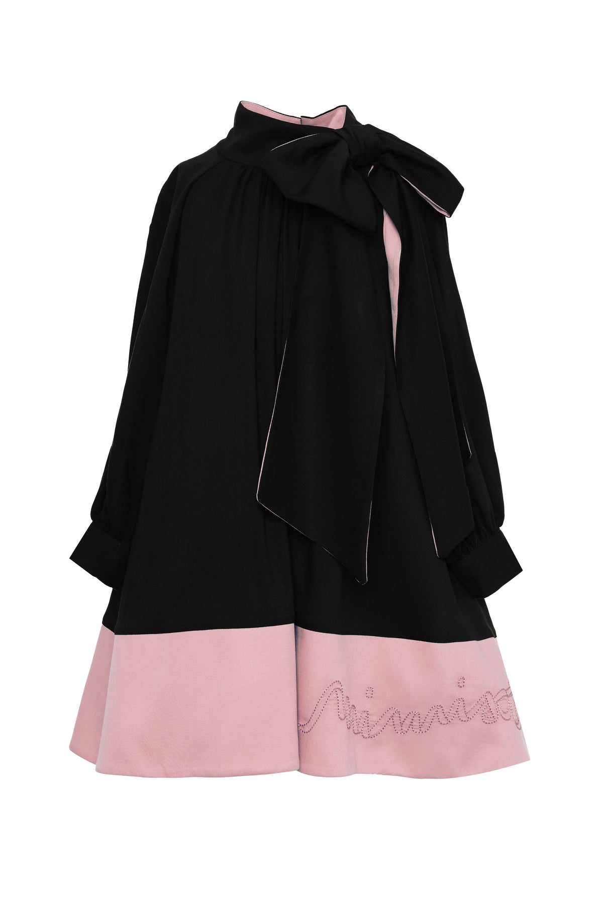 MIMISOL LOGO EMBROIDERED DRESS