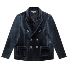 BLUMINT 2PC MILAN VELVET BLAZER W/MIL BERMUDAS