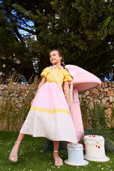 MIMISOL 3/4  PUFF SLEEVE COTTON SHIRT