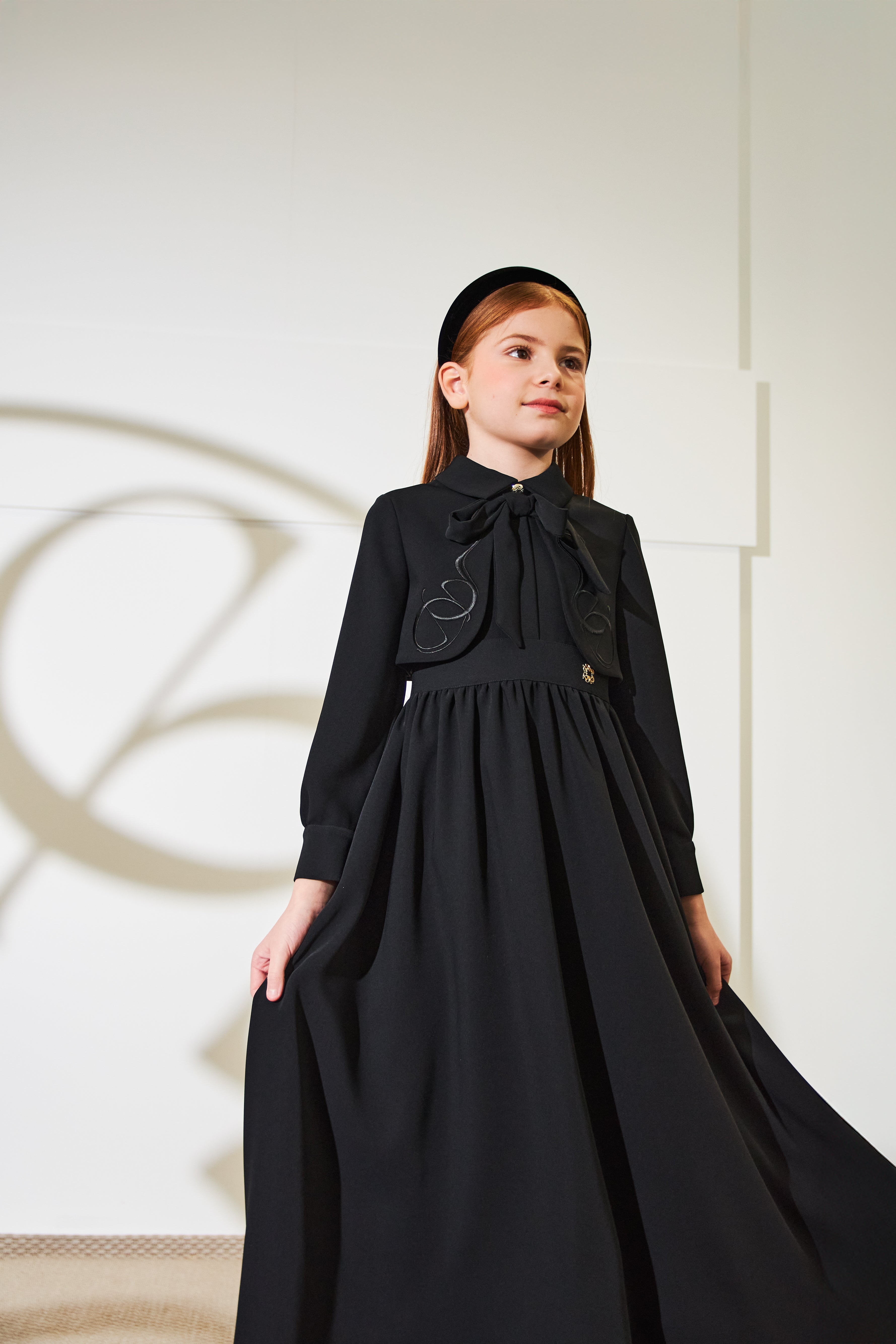 ELIE SAAB EMBROIDERED CREPE BOLERO TOP WITH TIE MAXI DRESS – Little Women Too