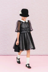 MIMISOL EMBROIDERED TULLE MAXI