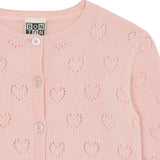 BONTON POINTELLE HEART CARDIGAN