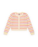 BONTON KNIT HEART POINTELLE CARDIGAN