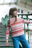 BONTON FAIR ISLE KNIT SWEATER