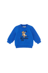 MOSCHINO LOGO BEAR WITH BALL GRAPHIC SWEATSHIRT