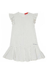 MAX & CO FLUTTER SLEEVE STRIPED DRESS