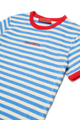 MAX & CO SHORT SLEEVE STRIPE TEE WITH LOGO