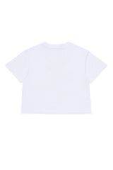 MAX & CO SHORT SLEEVE TEE WITH STRIPED SQUARE LOGO