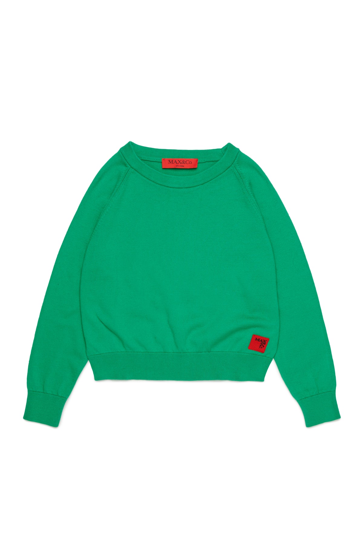 MAX & CO KNIT SWEATER WITH SMALL LOGO PATCH