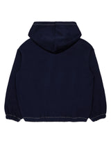 MAX & CO ZIP UP HOODIE WITH SQUARE LOGO ON CHEST