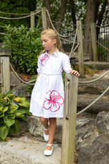 MODE AVANT PARIS EMBROIDERED FLOWER DRESS