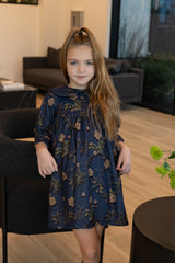 MODE AVANT PARIS LARGE COLLAR FLORAL DRESS