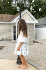 MODE AVANT PARIS FLORAL FLAIR SLEEVES DRESS