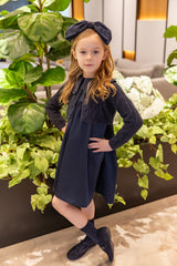MODE AVANT PARIS 2PC MOHAIR SWEATER WITH SILK DRESS
