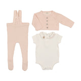 BEE & DEE 3PC MADEMOISELLE & MONSIER ENSEMBLE (BONNET,FOOTIE & UNDERSHIRT)