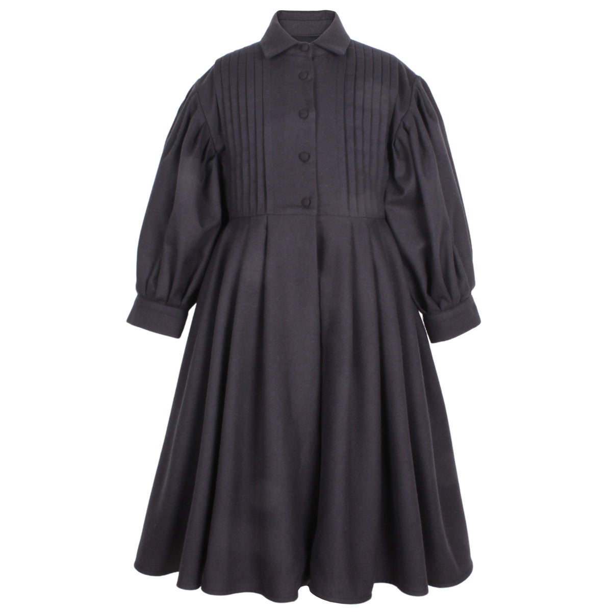 JESSIE AND JAMES MAIDEN PLEATED PUFF SLEEVE DRESS