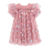 ANGELS FACE MARLOWE PETAL AND RUFFLE DETAIL DRESS