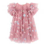 ANGELS FACE MARLOWE PETAL AND RUFFLE DETAIL DRESS